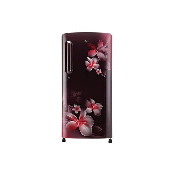 LG 190 L 4 Star Inverter Direct-Cool Single Door Refrigerator (GL-B201ASPY, Scarlet Plumeria, Moist 'N' Fresh)