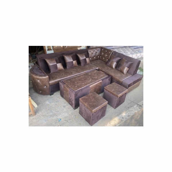 Meranti 5 Seater Designer Wooden Sofa Set