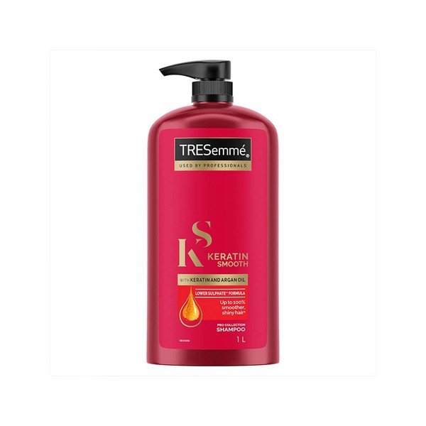 Tresemme Keratin Smooth Shampoo,With Keratin And Argan Oil For Straighter, Smoother And Shinier Hair, 1 Ltr