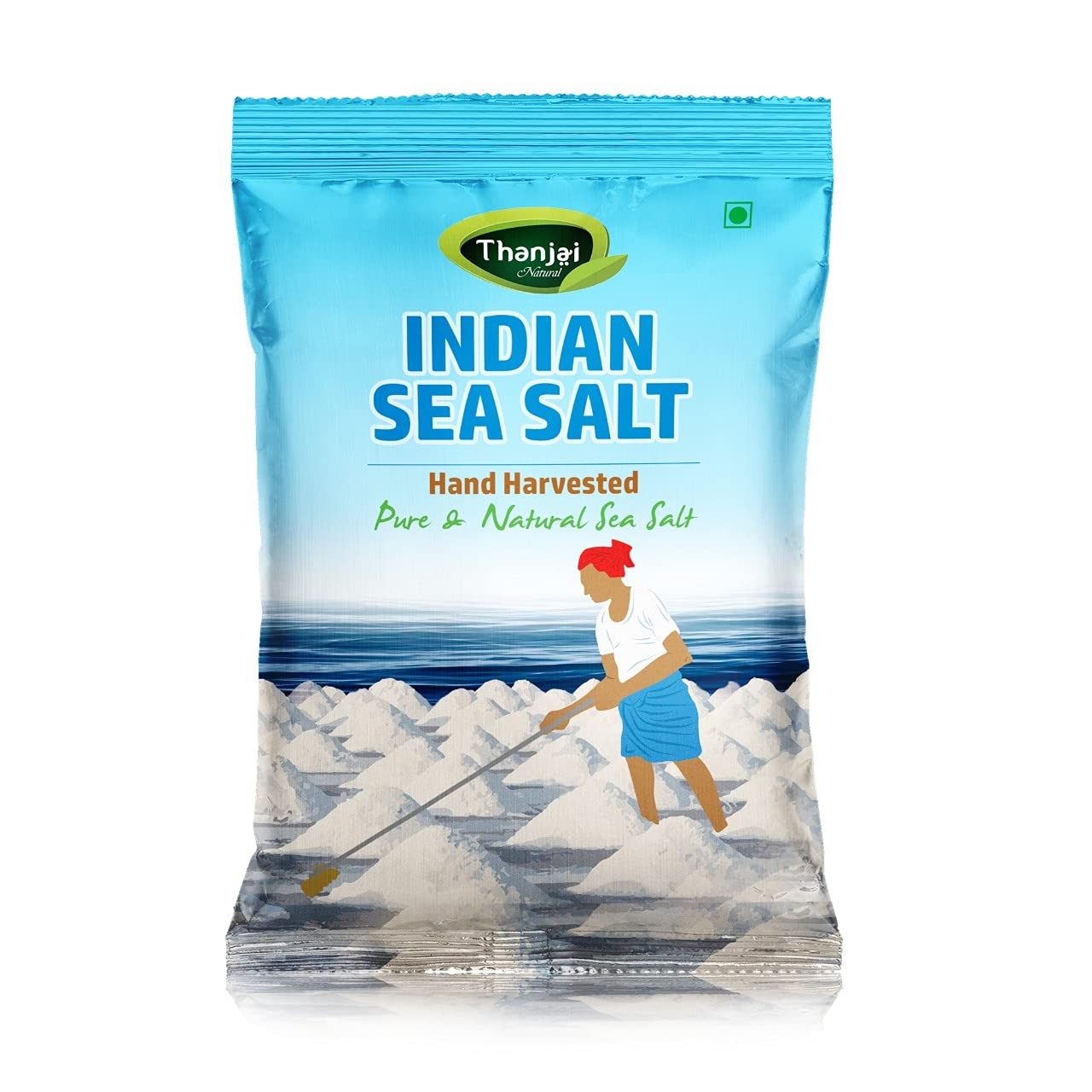 Thanjai Natural's Indian Non Iodised Sea Salt 1000grams Traditionally Made 100% Natural