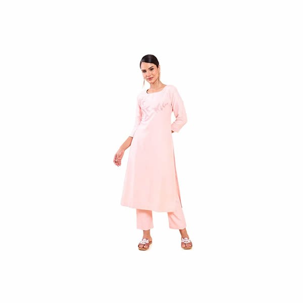 Women Pink Kurta Set