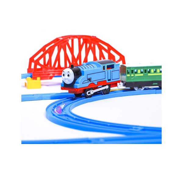 NDAS INTERNATIONAL Kid's Plastic Battery Operated Train Toys Track Set with Sound and Flashing Lights
