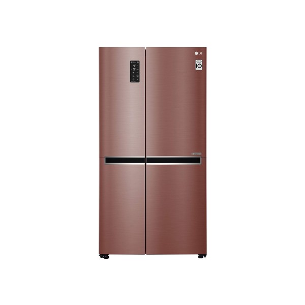 LG 687L Wi - Fi Inverter Frost-Free Side-by-Side Refrigerator (GC-B247SVZV, Amber Steel)