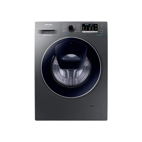 Samsung 9.0 Kg Inverter Fully-Automatic Front Loading Washing Machine (WW91K54E0UX/TL, Silver, Hygiene Steam)
