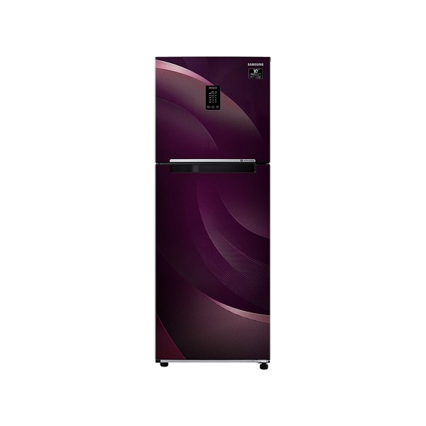 Samsung 314 L 2 Star Inverter Frost-Free Double Door Refrigerator (RT34T46324R/HL, Rythmic Twirl Red, Convertible)