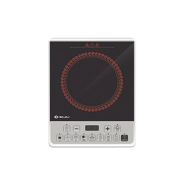 Bajaj Majesty ICX Pearl 1900W Induction Cooktop with Pan sensor and Voltage Pro Technology, Black