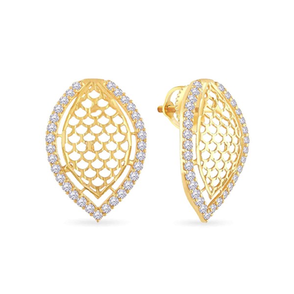 Yellow Gold Stud Earrings for Women