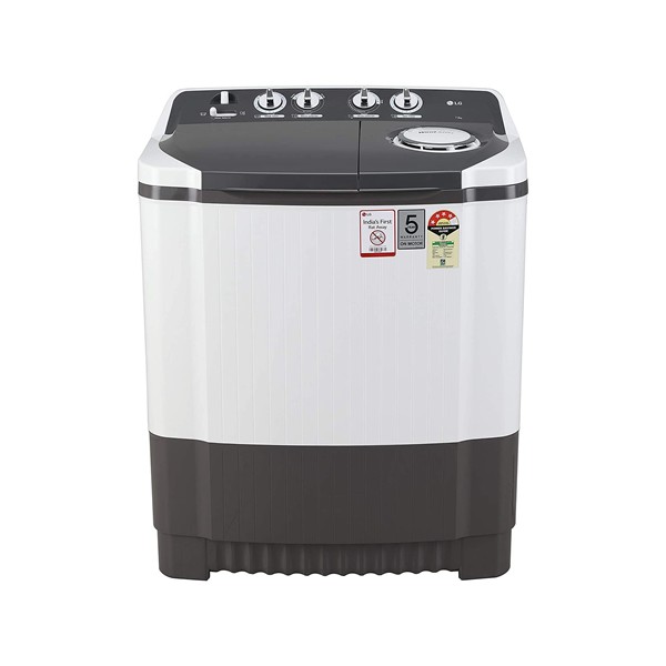 LG 7 kg Semi-Automatic Top Loading Washing Machine (P7010RRAA, Burgundy)