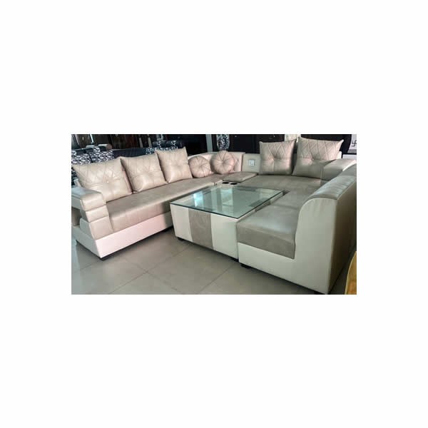 Sofa set with mirror table