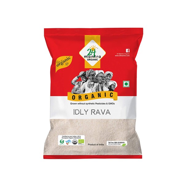 24 Mantra Organic Idly/Idli Rava, 500g