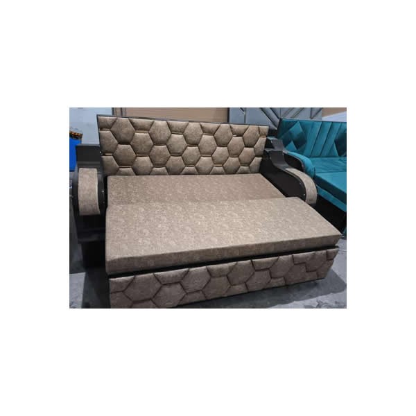 Wooden Modern Sofa Come Bed With Storage