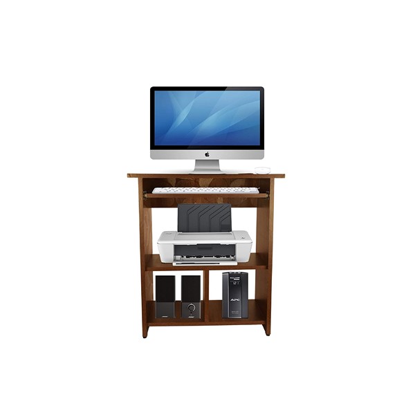 Purple Furnitureᵀᴹ Particle Board Pre-Laminated Elite Computer Table (29x24x14.5 inch, Brown, Walnut Finish, Small, Do It Yourself)