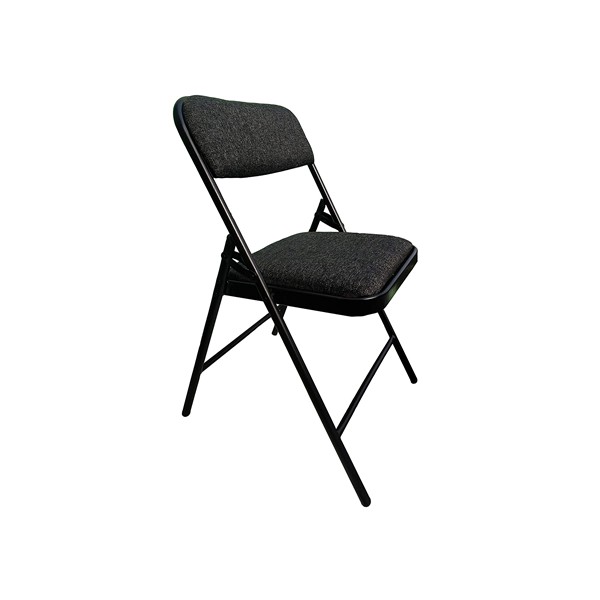 Streetup India Folding Chair (Iron , Black)