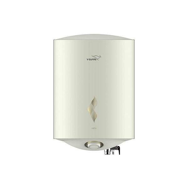 V-Guard Victo 15 Litre Water Heater with Free Installation & Free Connection Pipes (BEE 5 Star Rated), White (15 Litre)