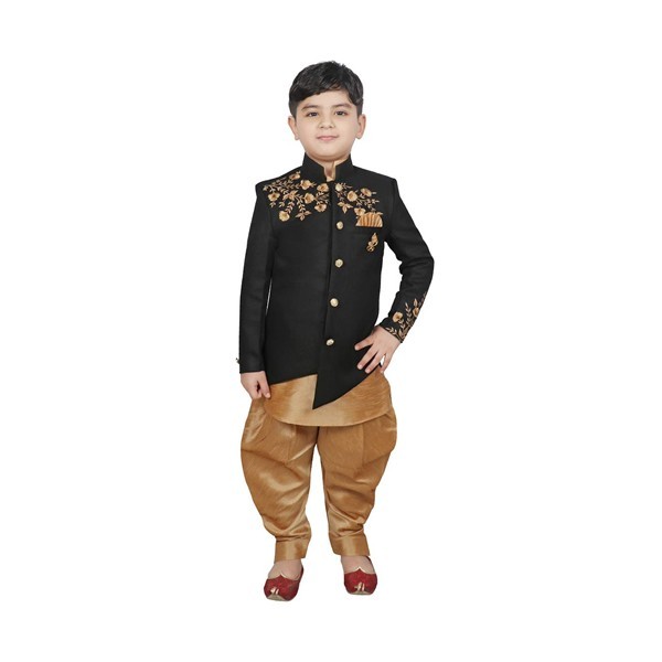 GREAT BEAR Ethnic Wear, Boys Festive & Party Kurta, Waistcoat and Pyjama Sett